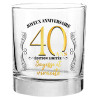 Verre à whisky 40 ans anniversaire