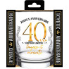 Cadeau d'anniversaire 40 ans verre à whisky