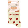 Paire de chaussettes je t'aime à paillettes