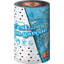 Feu d'artifice Gender Reveal bleu garçon