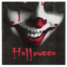 Serviettes Halloween avec tête de clown Serviettes Halloween avec tête de clown