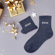 Cadeau chaussettes à paillettes rêveuse Cadeau chaussettes à paillettes rêveuse