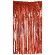 Rideau à franges rouge