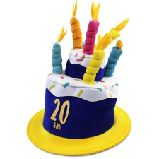 Chapeau anniversaire 20 ans en forme de gâteau Chapeau anniversaire 20 ans en forme de gâteau