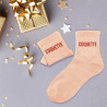 Cadeau chaussettes à paillettes coquette femme