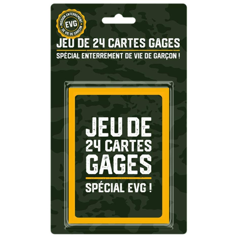 Jeu de cartes gages EVG Jeu de cartes gages EVG