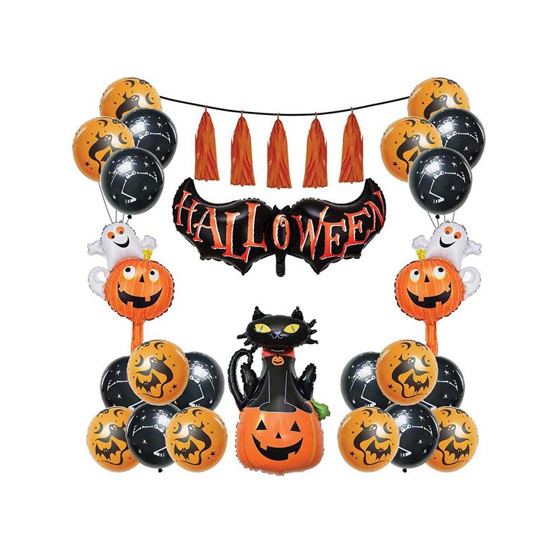 Kit décoration ballons Halloween