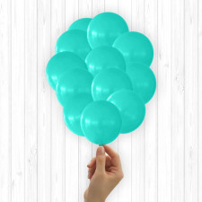 Petit ballon bleu/vert de baudruche Petit ballon bleu/vert de baudruche