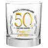 Verre à whisky 50 ans anniversaire