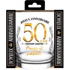 Cadeau anniversaire 50 ans verre à whisky
