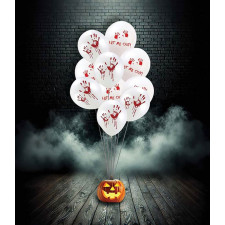 Ballons sanglants pour décoration Halloween