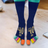 Cadeau d'anniversaire 40 ans chaussettes orteils