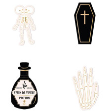 Confettis de table squelette pour déco Halloween