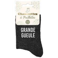 Paire de chaussettes grande gueule à paillettes Paire de chaussettes grande gueule à paillettes