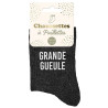 Paire de chaussettes grande gueule à paillettes
