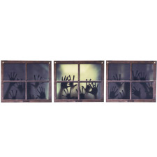Décor de fenêtre Halloween zombie