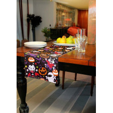 Chemin de table pour décoration de table Halloween enfant Chemin de table pour décoration de table Halloween enfant