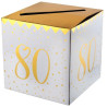 Urne 80 ans en carton pour anniversaire Urne 80 ans en carton pour anniversaire