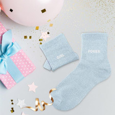 Cadeau chaussettes à paillettes Girl Power