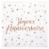 Serviettes Anniversaire Rose Gold x20 | Tralala-Fetes.fr Serviettes Anniversaire Rose Gold x20 | Tralala-Fetes.fr