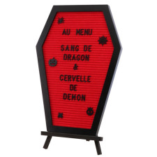 Tableau cercueil Halloween personnalisable