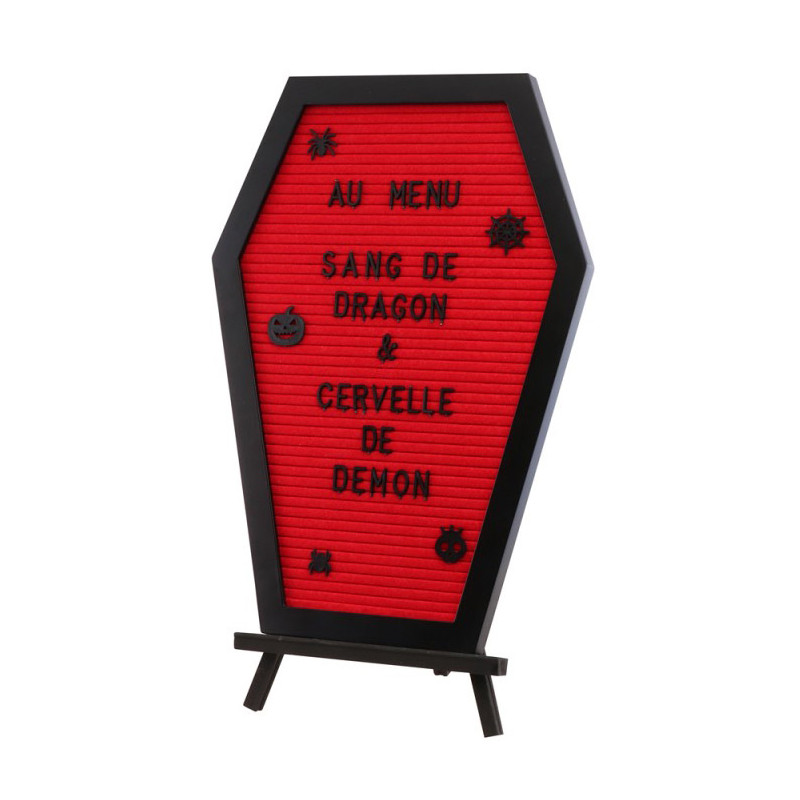 Tableau cercueil Halloween personnalisable