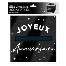 Boîte à enveloppe anniversaire noire