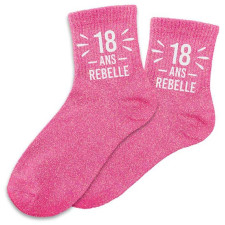 Chaussettes paillettes 18 ans anniversaire