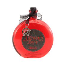 Flacon sang de démon rouge en verre pour décoration de table d'Halloween