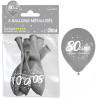 Ballon 80 ans argent pour anniversaire Ballon 80 ans argent pour anniversaire
