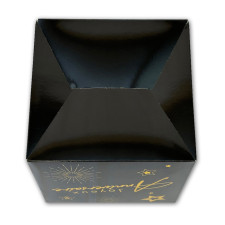 Boîte noir et or anniversaire