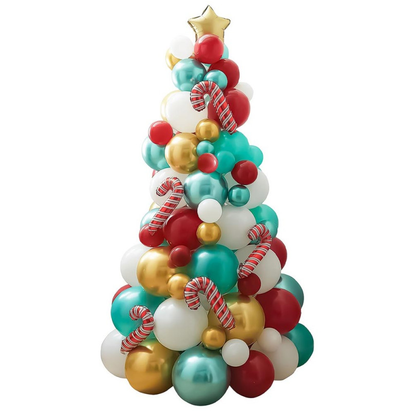 Sapin de Noël en ballons Sapin de Noël en ballons