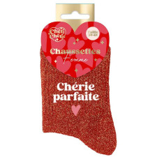 Chaussettes Saint-Valentin femme à paillettes Chaussettes Saint-Valentin femme à paillettes