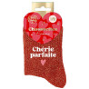 Chaussettes Saint-Valentin femme à paillettes