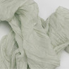 Chemin de table gaze de coton vert sauge Chemin de table gaze de coton vert sauge
