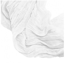 Chemin de table gaze de coton blanc