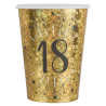 Gobelets 18 Ans Anniversaire Or x10 | Tralala-Fetes.fr Gobelets 18 Ans Anniversaire Or x10 | Tralala-Fetes.fr