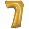 Ballon 7 chiffre couleur or Ballon 7 chiffre couleur or