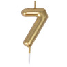 Bougie chiffre 7 or Bougie chiffre 7 or