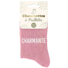 Paire de chaussettes charmante à paillettes Paire de chaussettes charmante à paillettes