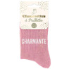 Paire de chaussettes charmante à paillettes