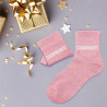 Cadeau chaussettes à paillettes charmante