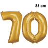 Ballon chiffre 70 anniversaire or