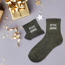 Cadeau chaussettes à paillettes Petite Bombe Cadeau chaussettes à paillettes Petite Bombe