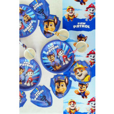 Déco de table d'anniversaire Pat'Patrouille bleue
