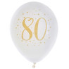 Ballons en latex pour anniversaire 80 ans Ballons en latex pour anniversaire 80 ans
