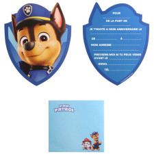 Invitation carte anniversaire Pat'Patrouille