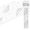 Chemin de table joyeux anniversaire couleur argent Chemin de table joyeux anniversaire couleur argent