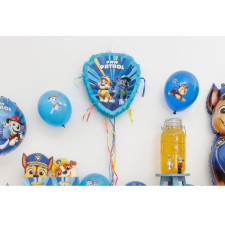 Ballons de baudruche Pat'Patrouille bleus gonflage air ou hélium