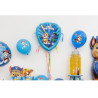 Ballons de baudruche Pat'Patrouille bleus gonflage air ou hélium